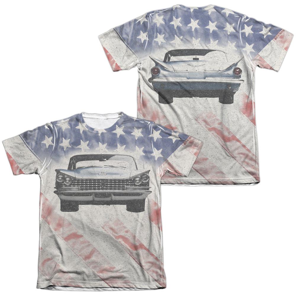 Buick 1959 Electra Flag (Front and Back Print) Short-Sleeve T-Shirt-Grease Monkey Garage