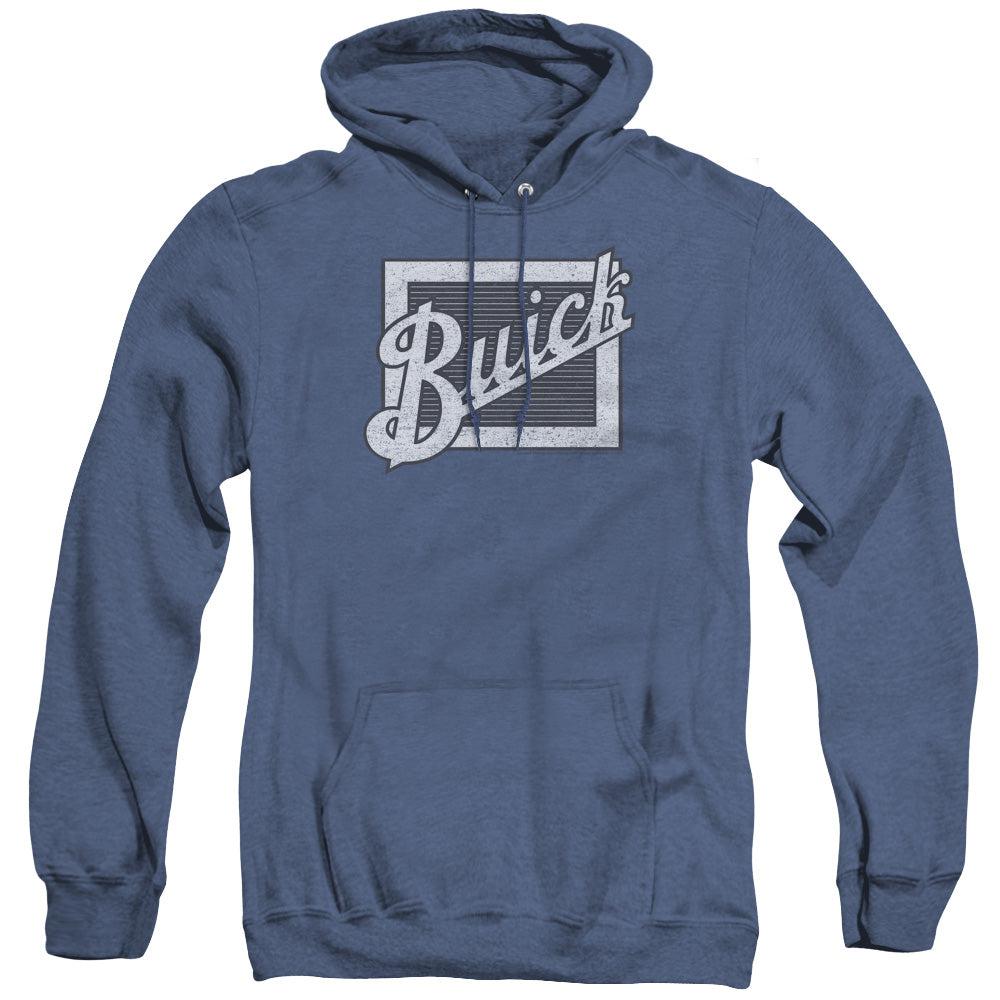 Buick Distressed Emblem Heather Pullover Hoodie-Grease Monkey Garage