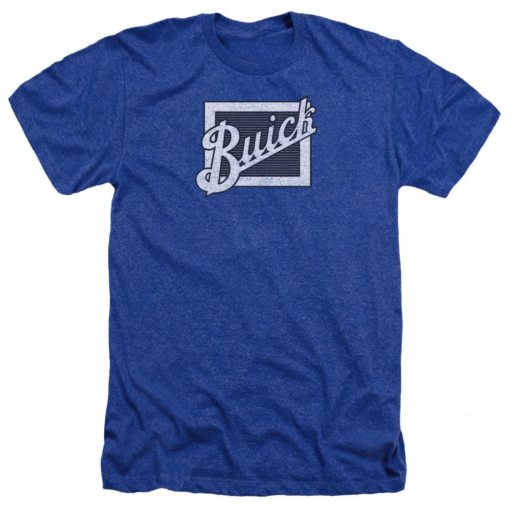 Buick Distressed Emblem Heather Short-Sleeve T-Shirt-Grease Monkey Garage