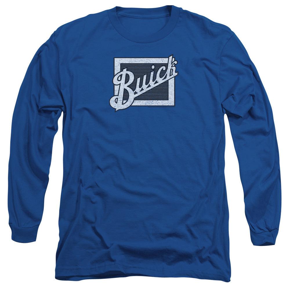 Buick Distressed Emblem Long-Sleeve T-Shirt-Grease Monkey Garage