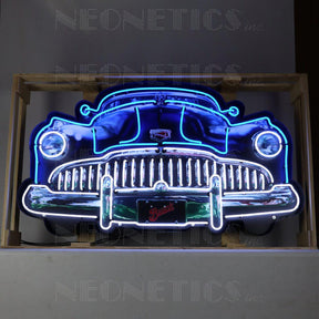 Buick Roadmaster Grille Neon Sign in Steel Can-Neon Signs-Grease Monkey Garage