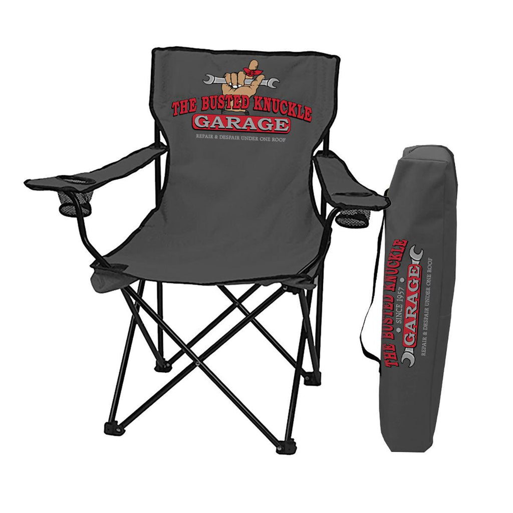 Busted Knuckle Garage Folding Chair-Grease Monkey Garage