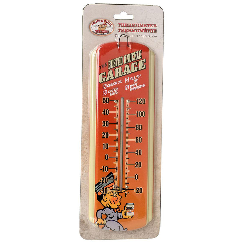 Busted Knuckle Garage Mini Thermometer Grease Monkey Garage