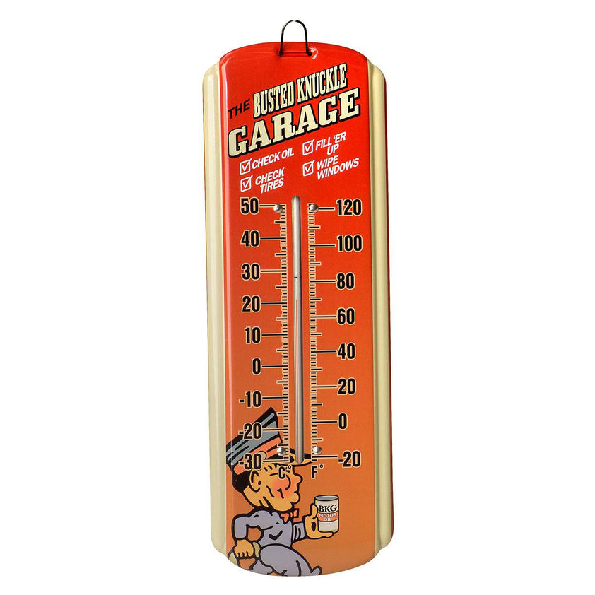 Busted Knuckle Garage Mini Thermometer Grease Monkey Garage