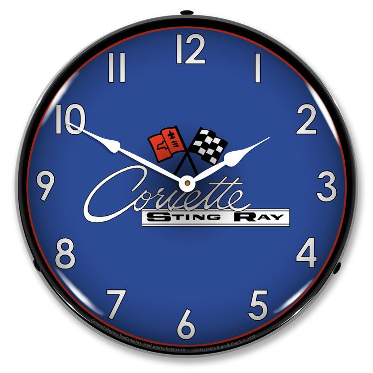 C2 Corvette LED Clock-LED Clocks-Grease Monkey Garage