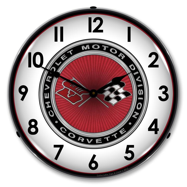 C3 Corvette LED Clock-LED Clocks-Grease Monkey Garage