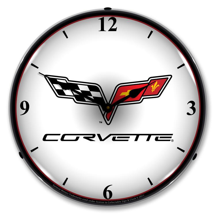 C6 Corvette LED Clock-LED Clocks-Grease Monkey Garage