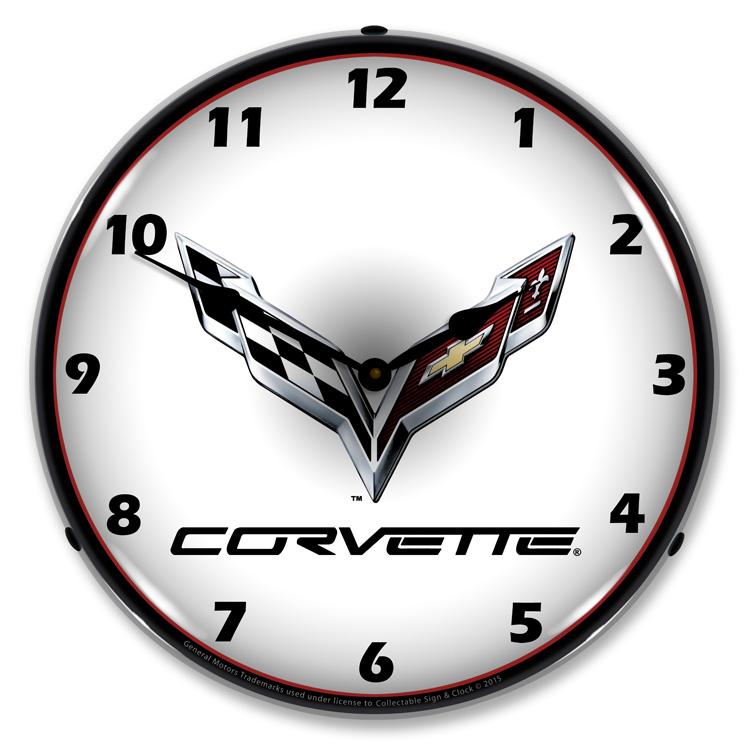 C7 Corvette LED Clock-LED Clocks-Grease Monkey Garage