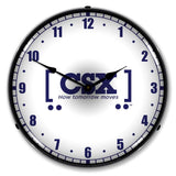 CSX Railroad How Tomorrow Moves LED Clock-LED Clocks-Grease Monkey Garage