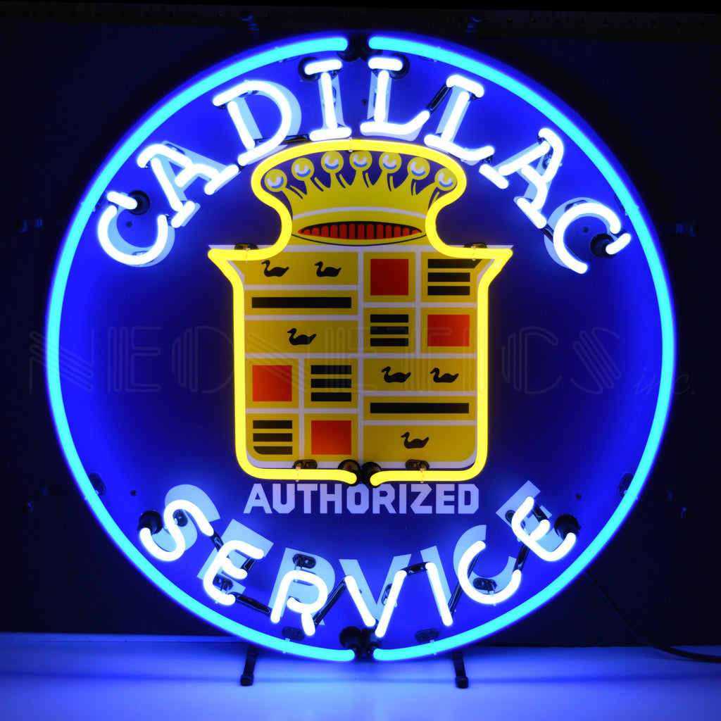 Cadillac Service Neon Sign-Neon Signs-Grease Monkey Garage