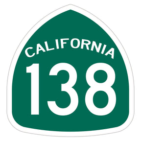 California Highway 138 Laser Cut Metal Sign-Metal Signs-Grease Monkey Garage