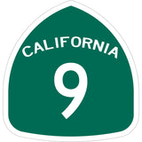 California Highway 9 Laser Cut Metal Sign-Metal Signs-Grease Monkey Garage