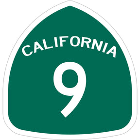 California Highway 9 Laser Cut Metal Sign-Metal Signs-Grease Monkey Garage