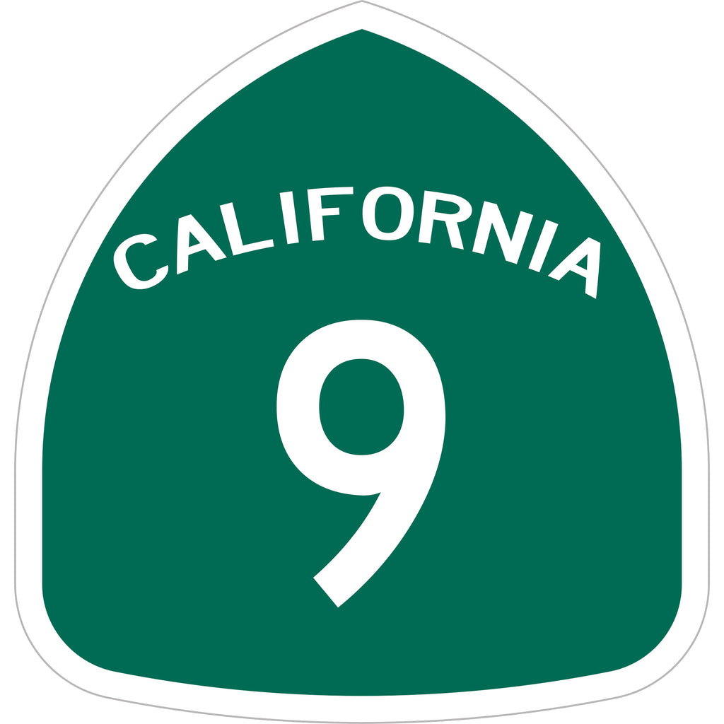 California Highway 9 Laser Cut Metal Sign-Metal Signs-Grease Monkey Garage