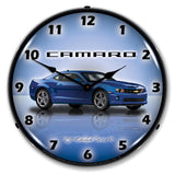 Camaro G5 Imperial Blue LED Clock-LED Clocks-Grease Monkey Garage