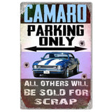 Camaro Parking Only Metal Sign-Metal Signs-Grease Monkey Garage