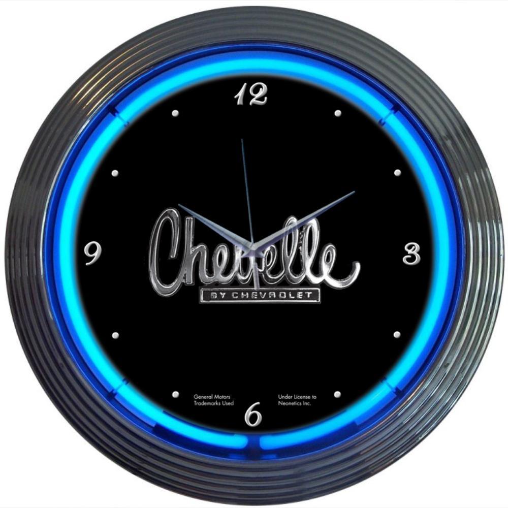 Chevelle Neon Clock-Clocks-Grease Monkey Garage