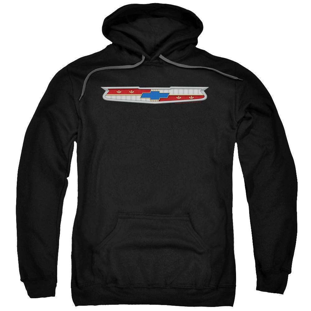 Chevrolet 1956 Bel Air Emblem Pullover Hoodie-Grease Monkey Garage