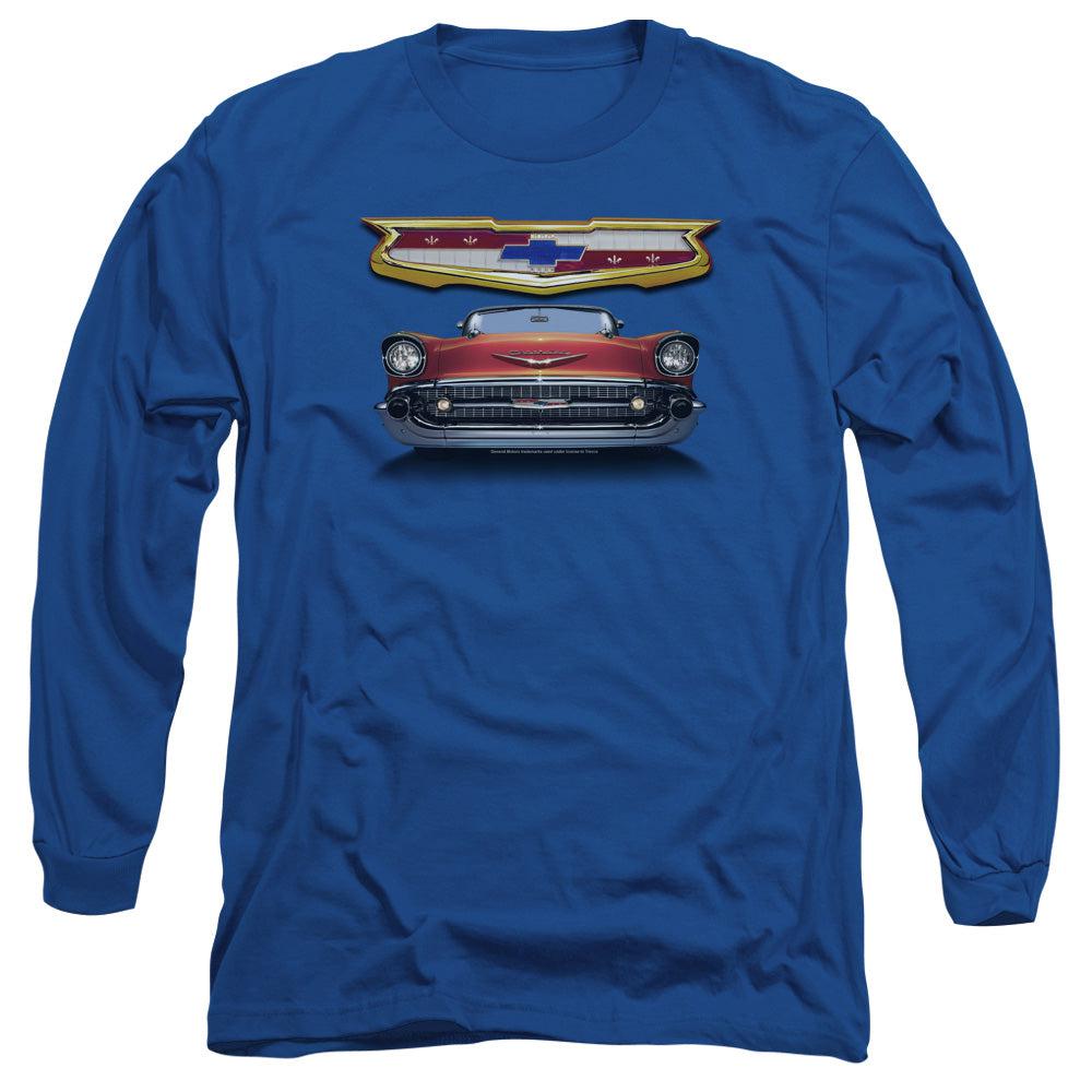 Chevrolet 1957 Bel Air Grille Long-Sleeve T-Shirt-Grease Monkey Garage