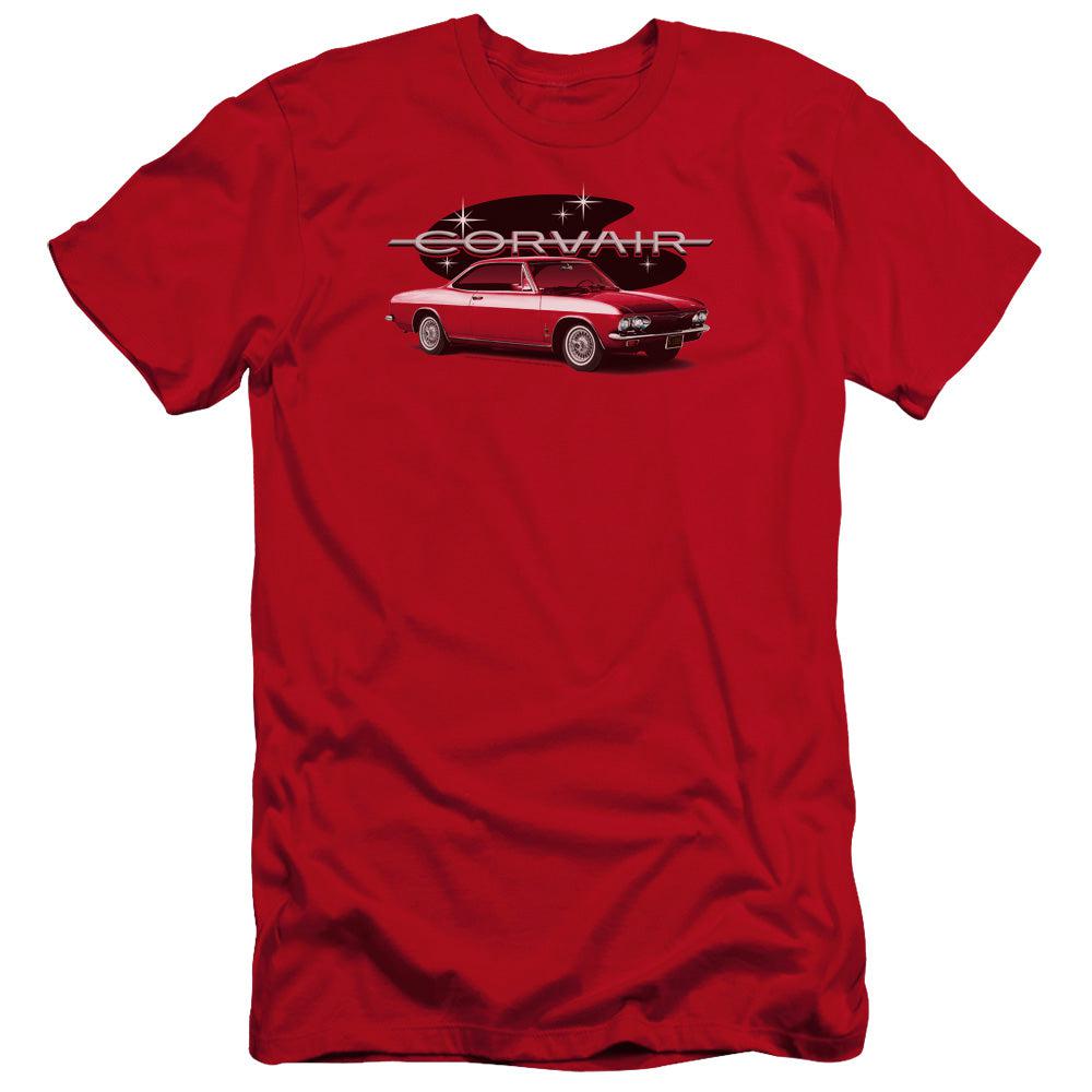 Chevrolet 1965 Corvair Monza Spyder Coupe Premium Slim Fit Short-Sleeve T-Shirt-Grease Monkey Garage