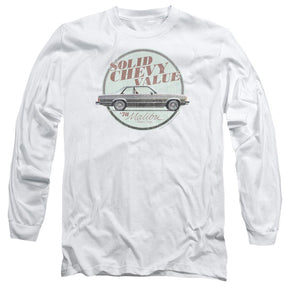 Chevrolet 1978 Malibu Solid Chevy Value Long-Sleeve T-Shirt-Grease Monkey Garage