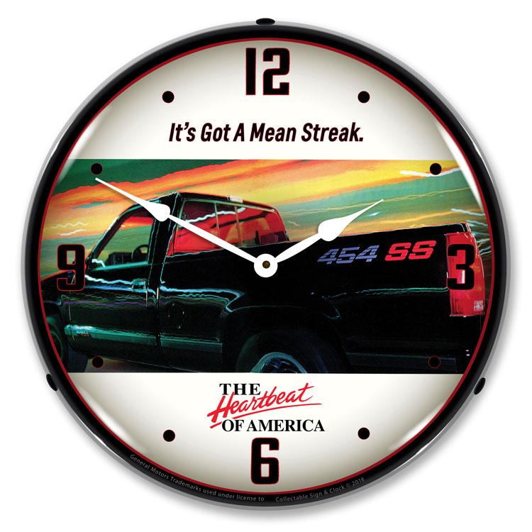 Chevrolet 454 SS Truck LED Clock-LED Clocks-Grease Monkey Garage