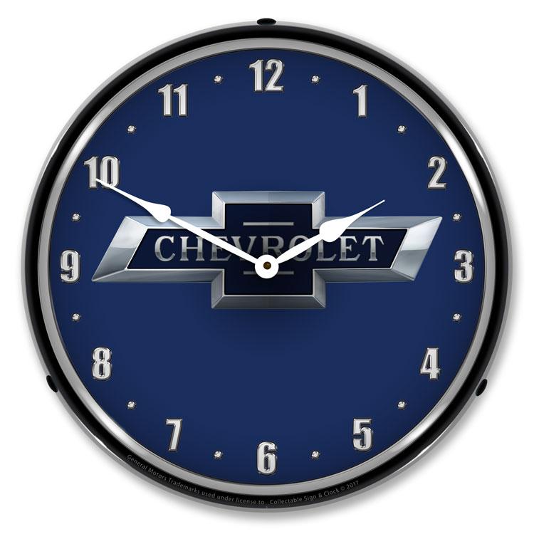 Chevrolet Bowtie 100th Anniversary LED Clock-LED Clocks-Grease Monkey Garage