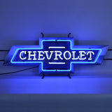 Chevrolet Bowtie Neon Sign with Backing-Neon Signs-Grease Monkey Garage