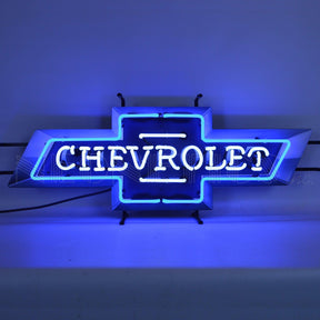 Chevrolet Bowtie Neon Sign with Backing-Neon Signs-Grease Monkey Garage