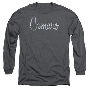 Chevrolet Camaro Classic Script Long-Sleeve T-Shirt-Grease Monkey Garage