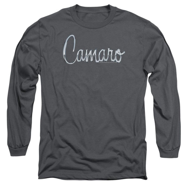 Chevrolet Camaro Classic Script Long-Sleeve T-Shirt-Grease Monkey Garage