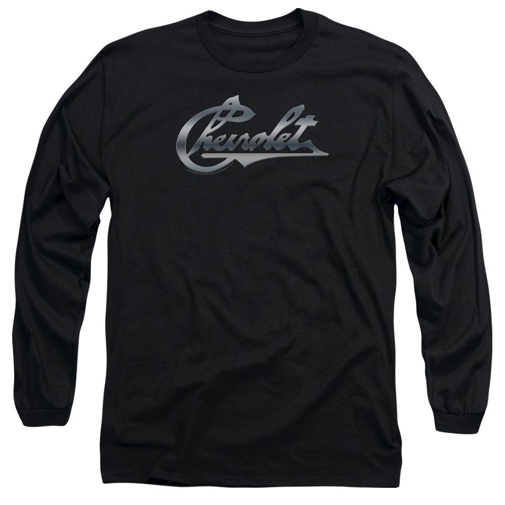 Chevrolet Chrome Vintage Chevy Bowtie Long-Sleeve T-Shirt-Grease Monkey Garage