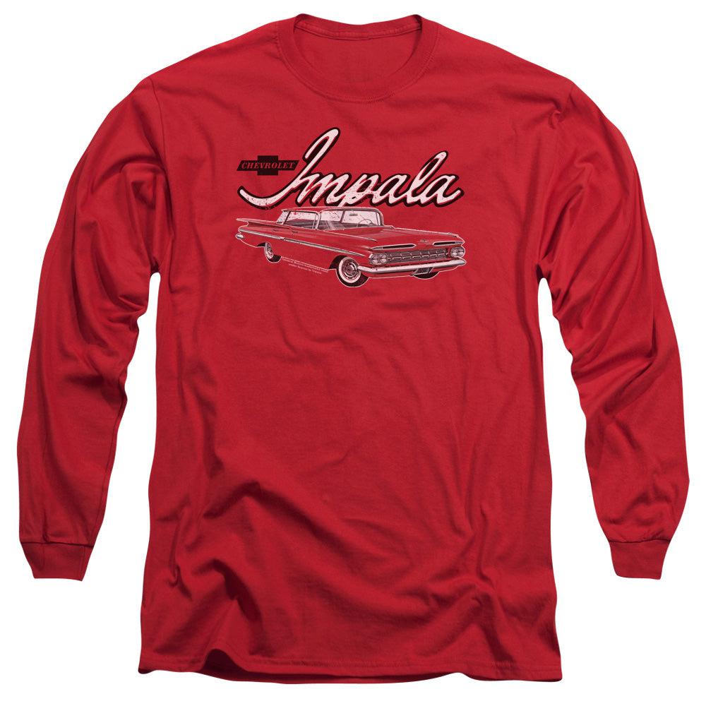 Chevrolet Classic Impala Long-Sleeve T-Shirt-Grease Monkey Garage