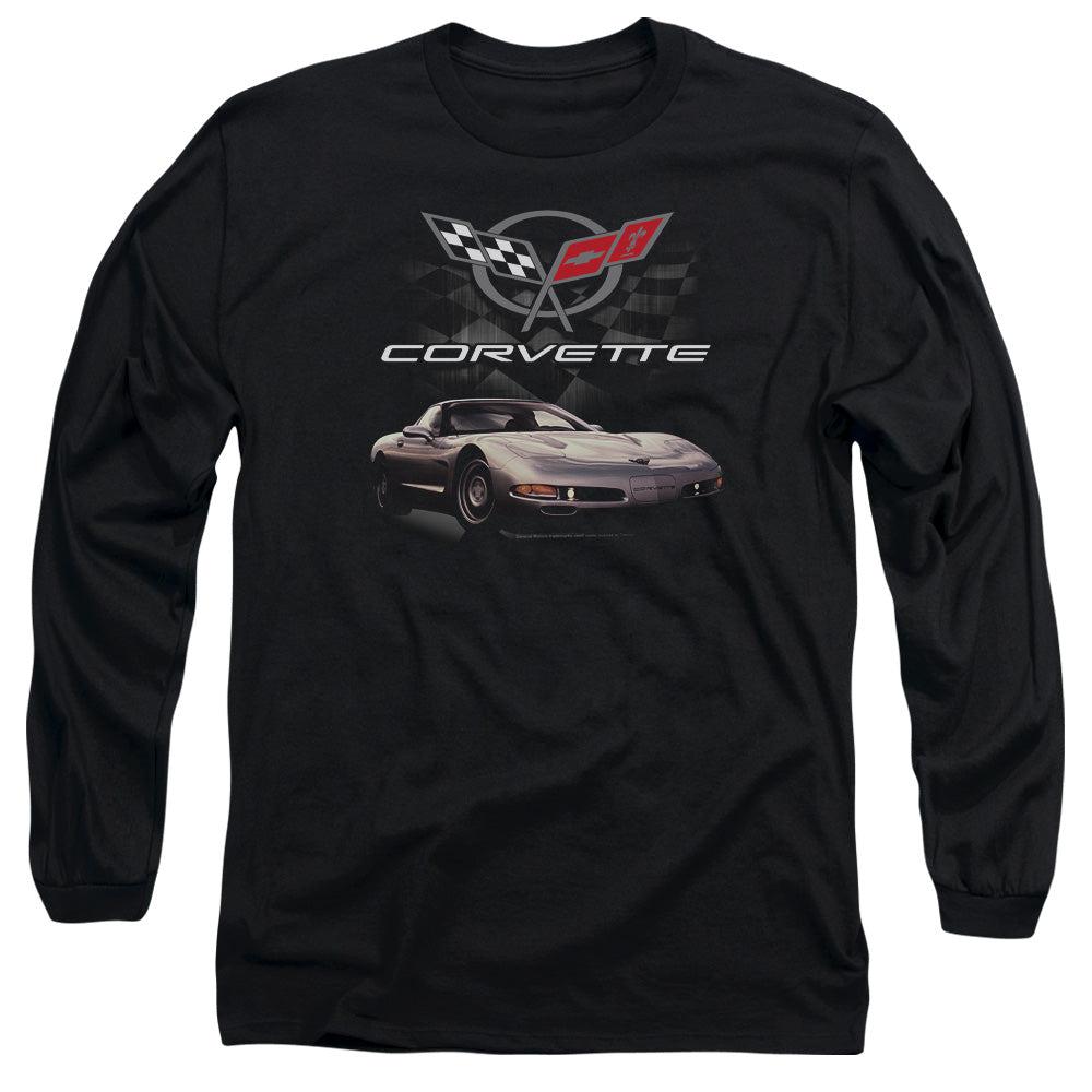 Chevrolet Corvette Long-Sleeve T-Shirt-Grease Monkey Garage