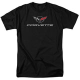 Chevrolet Corvette Modern Emblem Short-Sleeve T-Shirt-Grease Monkey Garage