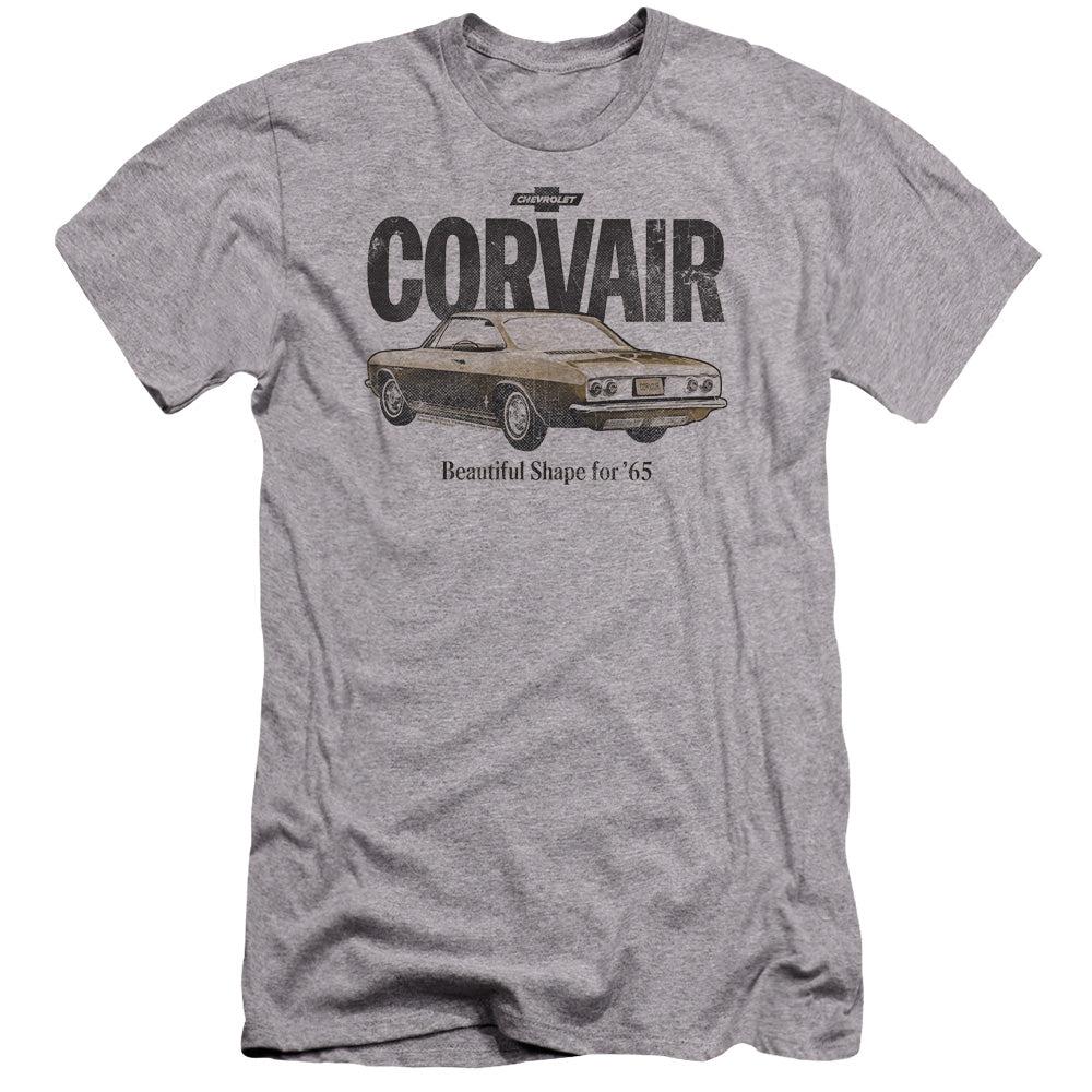 Chevrolet Retro Corvair Premium Slim Fit Short-Sleeve T-Shirt-Grease Monkey Garage