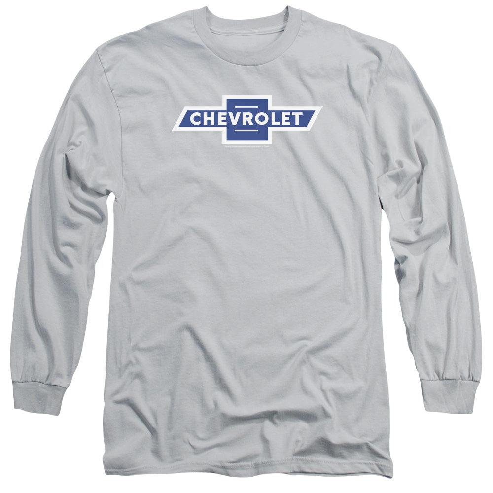 Chevrolet Vintage Bowtie with Border Long-Sleeve T-Shirt-Grease Monkey Garage