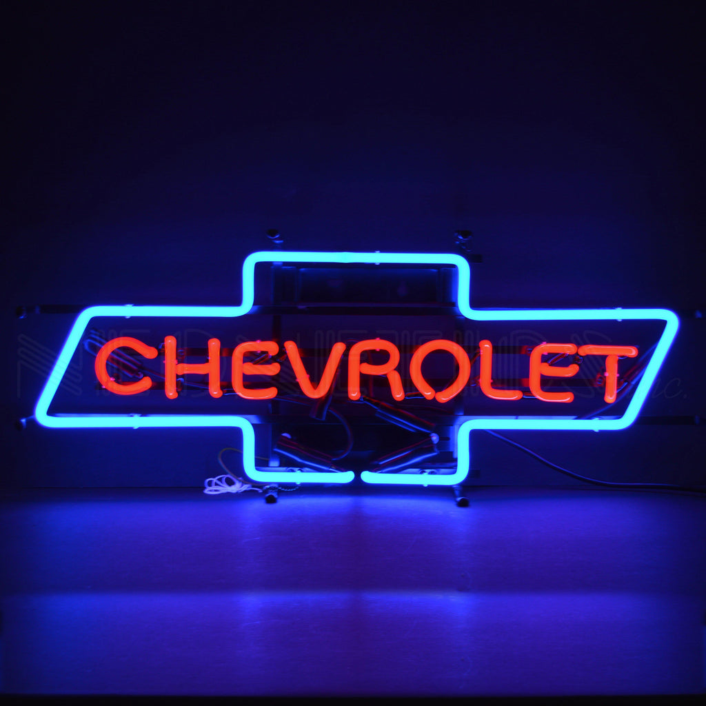 Chevrolet Bowtie Neon Sign-Neon Signs-Grease Monkey Garage