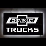 Chevy Trucks Slim LED Sign-Grease Monkey Garage