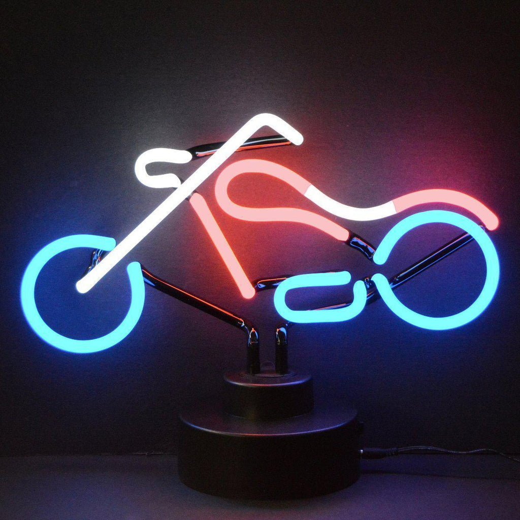 Chopper Neon Sculpture-Neon Sculptures-Grease Monkey Garage