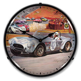 Cobra Race Backlit LED Clock-LED Clocks-Grease Monkey Garage