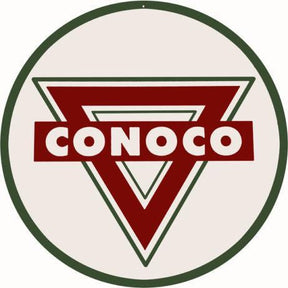 Conoco Gasoline Metal Sign-Metal Signs-Grease Monkey Garage