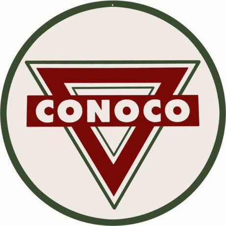Conoco Gasoline Metal Sign-Metal Signs-Grease Monkey Garage
