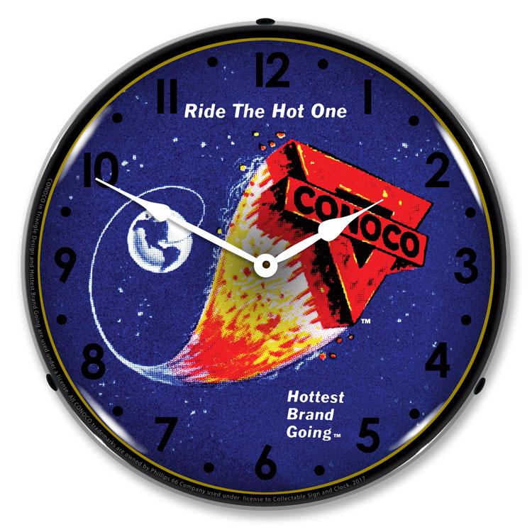 Conoco The Hottest Brand Going LED Clock-LED Clocks-Grease Monkey Garage