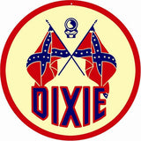 Dixie Gasoline Metal Sign-Metal Signs-Grease Monkey Garage