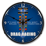 Drag Race LED Clock-LED Clocks-Grease Monkey Garage