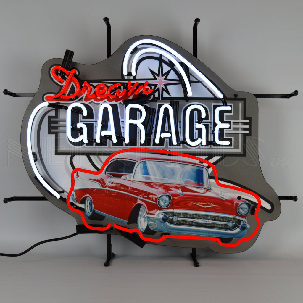 Dream Garage 57 Chevy Neon Sign-Neon Signs-Grease Monkey Garage