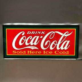 Drink Coca-Cola Sold Here Ice Cold Slim LED Sign-Grease Monkey Garage
