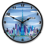 Dubai Skyline LED Clock-LED Clocks-Grease Monkey Garage