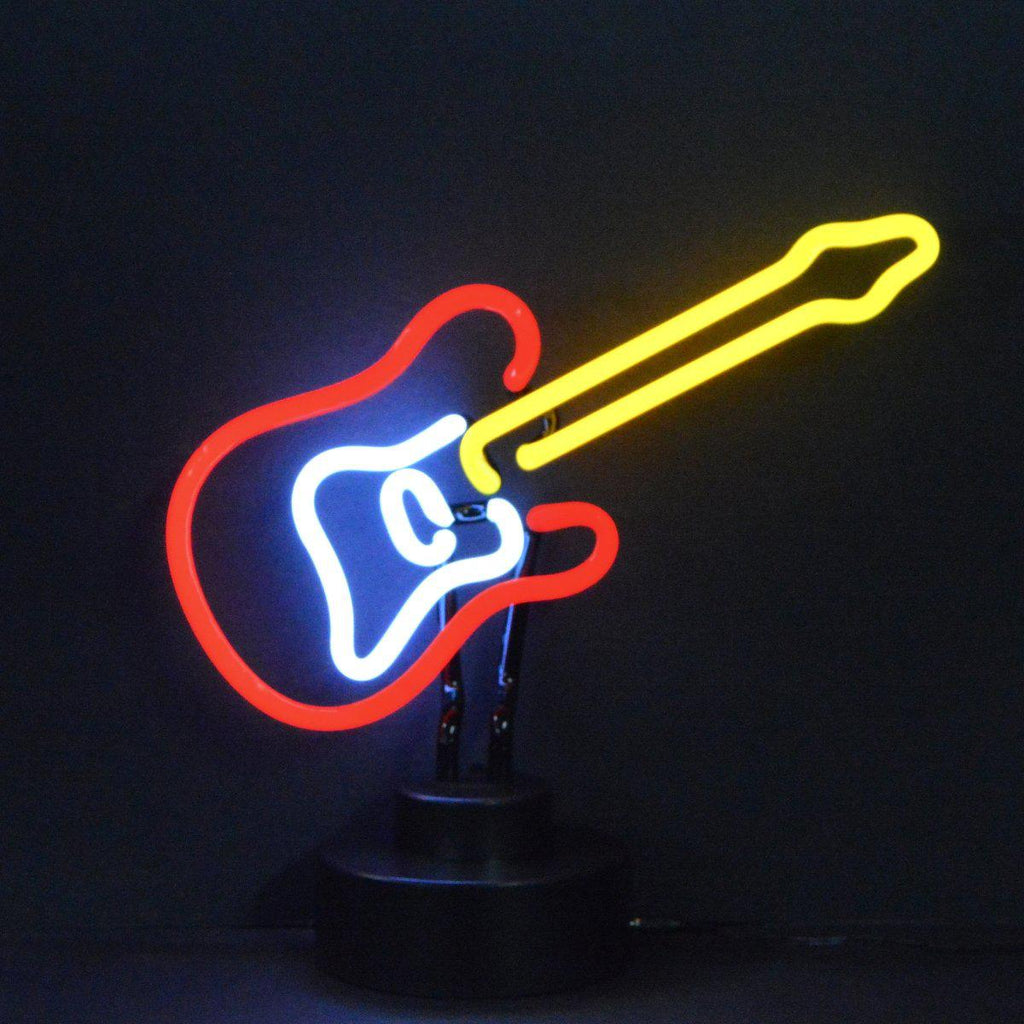 Electric Guitar Neon Sculpture-Neon Sculptures-Grease Monkey Garage